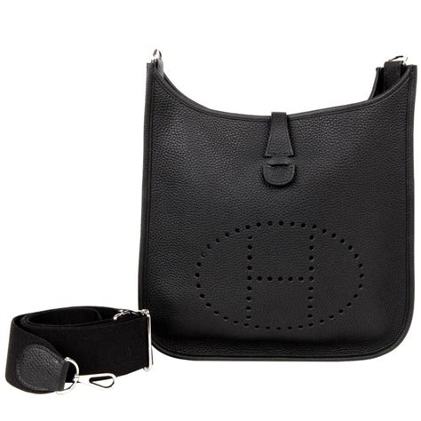 hermes evelyne pm black|Hermes evelyne bag pre owned.